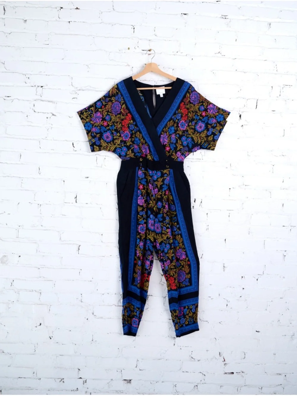 Anthropologie ett:TWA Scarf-printed Jumpsuit sz 4 PETITE - Picture 14 of 14